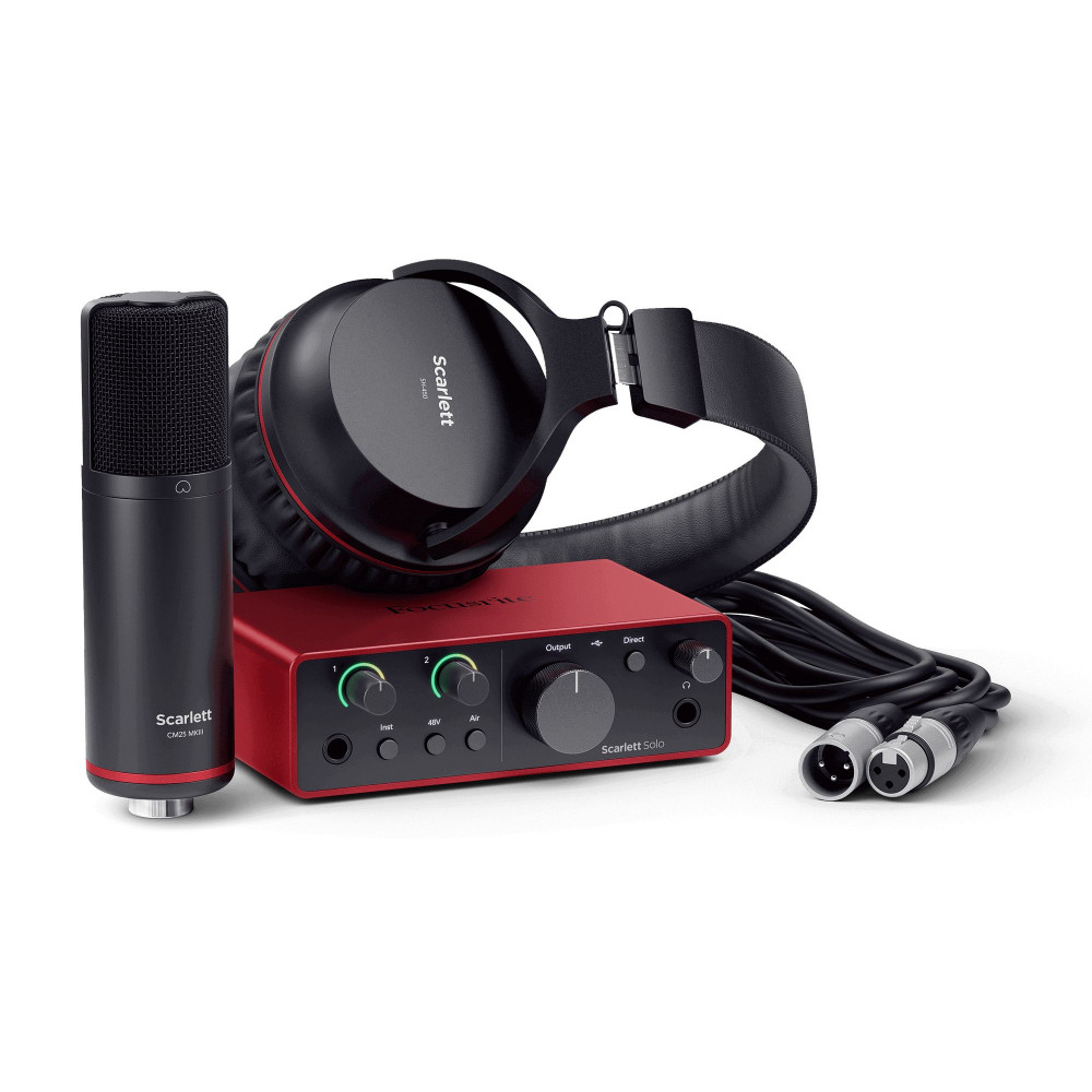 Focusrite Scarlett SOLO Studio Pack (Gen.3) USB Audio Interface